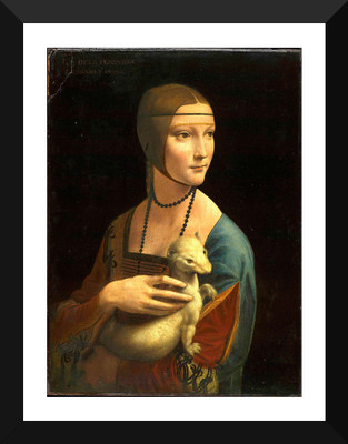 

Tallenge Old Masters Collection - Lady with an Ermine By Leonardo da Vinci - Premium Quality A3 Size Framed Poster Paper Print(17 inch X 12 inch, Framed)