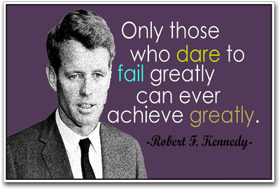

Robert F Kennedy inspirational quote Paper Print(12 inch X 18 inch)