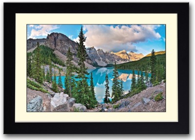 

Blue Water Lake in Mountains Fine Art Print(14 inch X 20 inch, Framed)