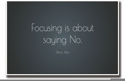 

Posterhouzz Focusing is about saying no Steve jobs Fine Art Print(12 inch X 18 inch, Rolled)
