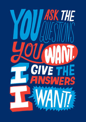 55% OFF on Question Answer Fine Art Print(28 inch X 20 inch, Rolled)