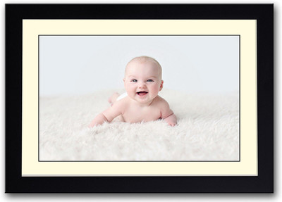

Cute Baby Smiling stunning Fine Art Print(14 inch X 20 inch, Framed)