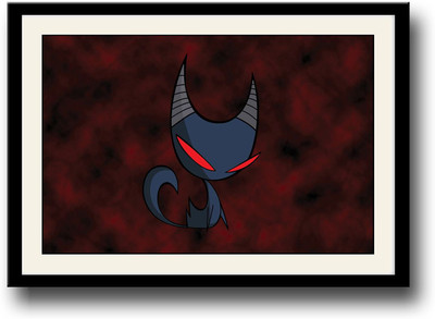 

Cat with red eyes Fine Art Print(10 inch X 14 inch, Framed)
