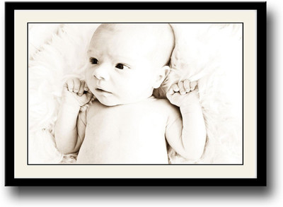

Baby cute expression b&w Fine Art Print(10 inch X 14 inch, Framed)