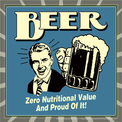 42% OFF on bCreative Beer Zero Nutritional Value And Proud Of It! (Officially Licensed) Paper Print(12 inch X 12 inch)