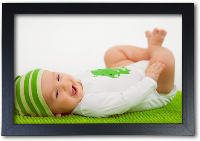 

Cute Smiling Baby Poster with Frame Paper Print(14 inch X 20 inch, Streched)