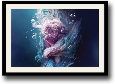 

Mermaid Fine Art Print(10 inch X 14 inch, Framed)