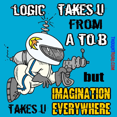

Logic Takes You From A To B Paper Print(12 inch X 12 inch, Rolled)