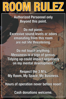 

Rooms Rulez Paper Poster 12"x18" Photographic Paper(18 inch X 12 inch, Rolled)