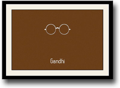 

Mahatma Gandhi Fine Art Print(10 inch X 14 inch, Framed)