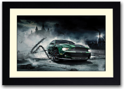 

Ford Mustang in Chains Fine Art Print(14 inch X 20 inch, Framed)