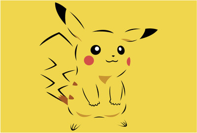Pikachu.Pokemon Paper Print(13 inch X 19 inch, Rolled) available at flipkart for Rs.149