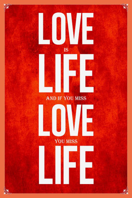 6% OFF on Miss Love, Miss Life Photographic Paper(24 inch X 16 inch)