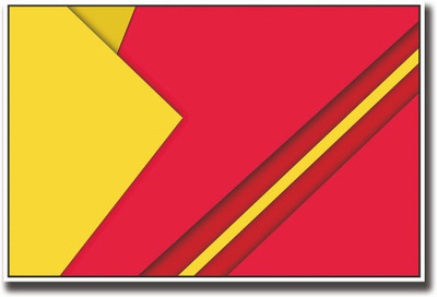 

Abstract red and Yellow design Fine Art Print(12 inch X 18 inch, Rolled)