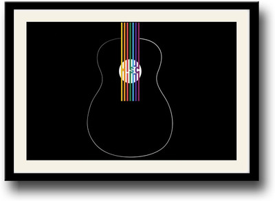 

Music guitar AFP1741 Fine Art Print(10 inch X 14 inch, Framed)