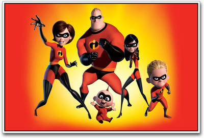 

The Incredibles family Paper Print(12 inch X 18 inch)