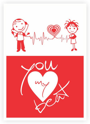 

Posterhouzz You my heart beat valentine Quotes Poster Paper Print(18 inch X 12 inch, Rolled)