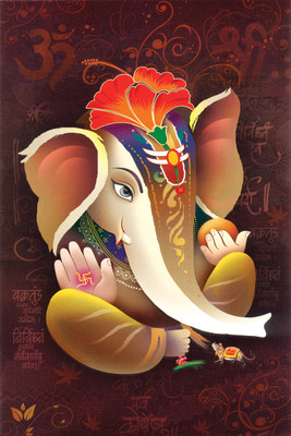 

GANESHA BLESSING 12X18 INCHES Fine Art Print(12 inch X 18 inch)