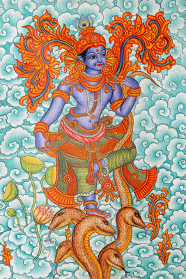 

Oshi - Krishna Fine Art Paper Print(18 inch X 12 inch, Streched)