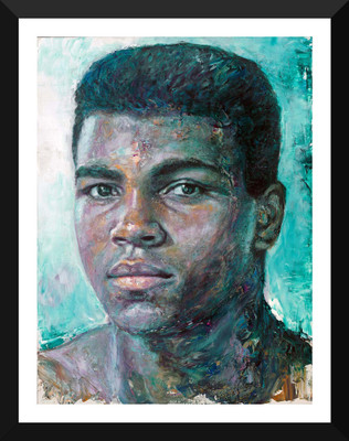 

Muhammad Ali - The Portrait Of A Young Boxer - Premium Quality A3 Size Framed Poster Paper Print(17 inch X 12 inch, Framed)