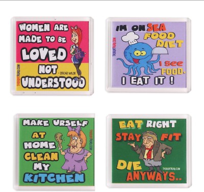 

Thoughtroad Hungry For Change Fridge Magnet Pack of 4