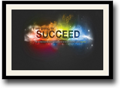 

Success Quote Fine Art Print(10 inch X 14 inch, Framed)
