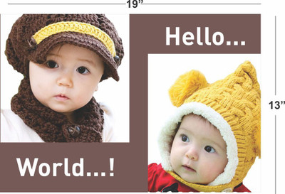 

Cute New Born Baby / Non-Tearable Synthetic Sheet Poster Pb018 Fine Art Print(13 inch X 19 inch, Rolled)