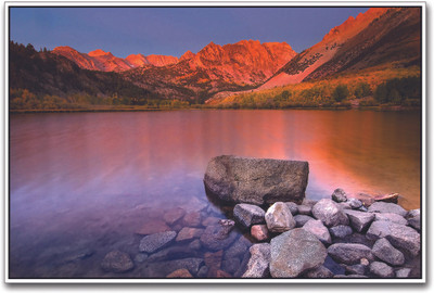 

Orange Sun Shining on Mountains Paper Print(12 inch X 18 inch)