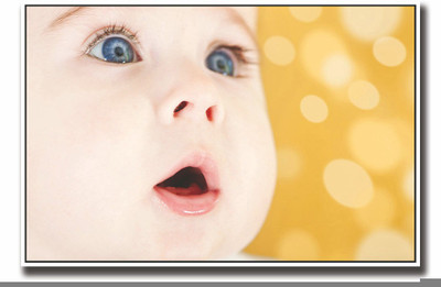 

Posterhouzz Cute face of baby Fine Art Print(12 inch X 18 inch, Rolled)