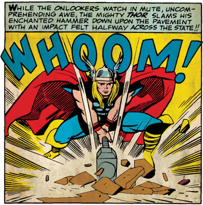 

Thor -whoom poster (Officially Licensed) Paper Print(18 inch X 12 inch, Rolled)