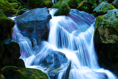 

Vastu WaterFall Painting Canvas Art(16 inch X 24 inch)