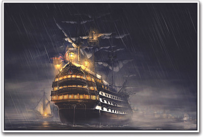 

Ship in Rain Paper Print(12 inch X 18 inch)