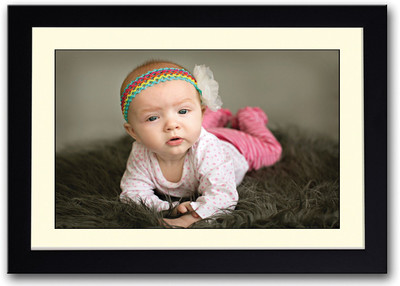 

Super Cute Baby With Colorful Band Fine Art Print(14 inch X 20 inch, Framed)