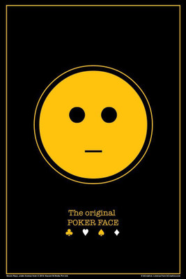 

Posterhouzz The Original Poker Face Fine Art Print(18 inch X 12 inch, Rolled)
