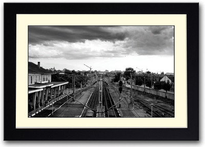 

Train Station Fine Art Print(14 inch X 20 inch, Framed)