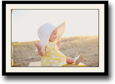 

Baby girl with hat Fine Art Print(10 inch X 14 inch, Framed)