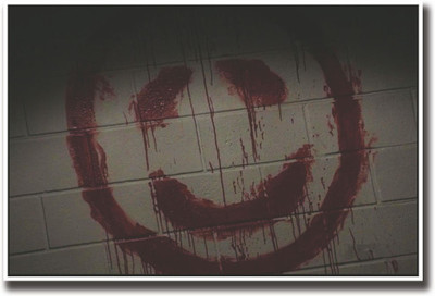 

Blood smiley on wall Fine Art Print(12 inch X 18 inch, Rolled)