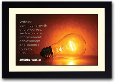 

Benjamin Franklin Quote Fine Art Print(14 inch X 20 inch, Framed)