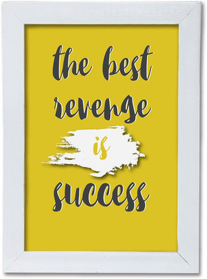 

Quotes Themed Framed Poster. Photographic Paper(13.5 inch X 10 inch, Box Packing)