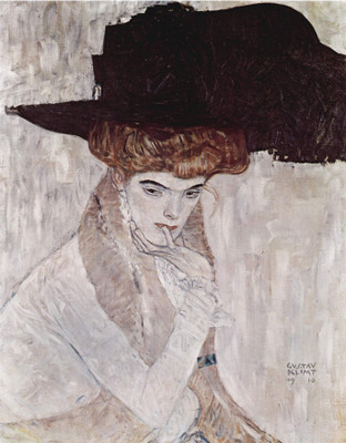 

Tallenge Old Masters Collection - Woman in Black Feather Hat By Gustav Klimt - A3 Size Premium Quality Rolled Poster Paper Print(16.5 inch X 11.7 inch, Rolled)