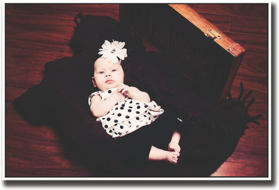 

Cute baby sleeping in trunk Fine Art Print(12 inch X 18 inch, Rolled)