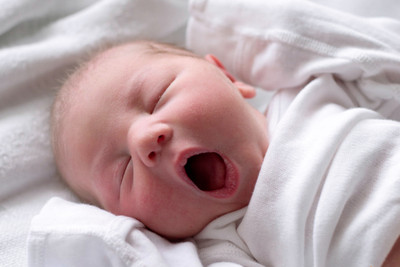 

Child's Love - Yawning Baby Paper Print(12 inch X 18 inch, Stretched)