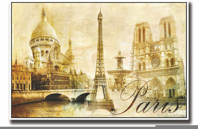 

Posterhouzz Paris vintage photography Fine Art Print(12 inch X 18 inch, Rolled)