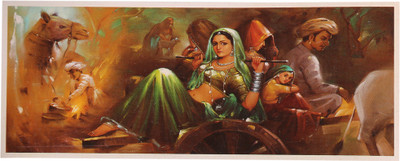 

Fine Rajasthani Art Print Unframed Poster Fine Art Print(20 inch X 40 inch, Rolled)