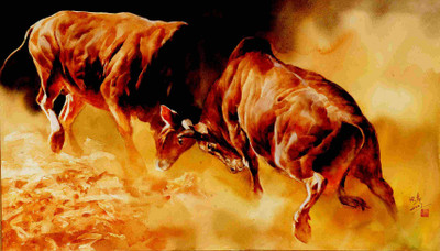 25% OFF on Elite Collection Frameless Painting Animal-0059 Canvas Art(16 inch X 24 inch)