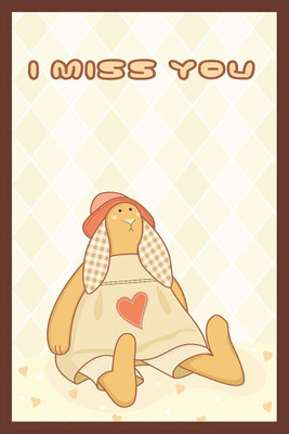 

I Miss You Paper Print(18 inch X 12 inch, Rolled)