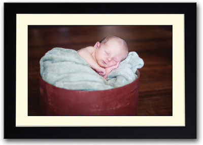 

Cute Baby Sleeping In A Box Fine Art Print(14 inch X 20 inch, Framed)