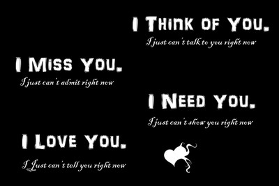 Oshi - I Love You Paper Print(12 inch X 18 inch, Streched)