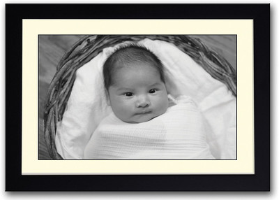 

Baby Looking B&W Fine Art Print(14 inch X 20 inch, Framed)