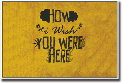 

How I wish you were here pink Floyd Fine Art Print(12 inch X 18 inch, Rolled)
